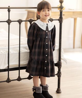 ビックカラー ソフトチェック ワンピース Any Fam Kids ファッション通販 公式通販 オンワード クローゼット