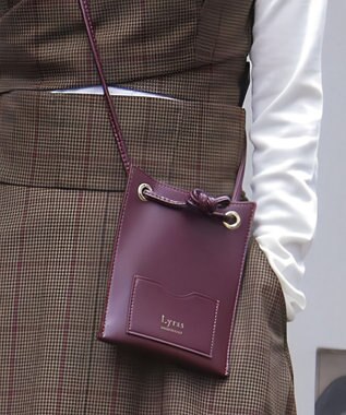 style code [Lyrss/リルス] イタリア製牛トコ皮 CITYエシカルレザースマート ショルダーポケット