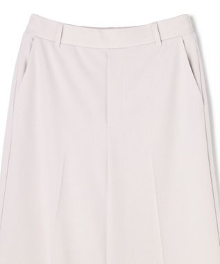 UNFILO L 【15サイズ展開/ウエストゴム】BEAUTY MOVE ワイドストレートパンツ ライトグレー