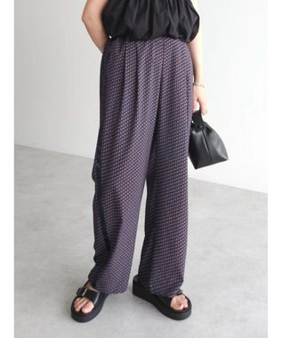 Green Parks サイドライン柄パンツ Black