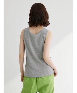 Green Parks ボーダーリブタンクトップ Gray
