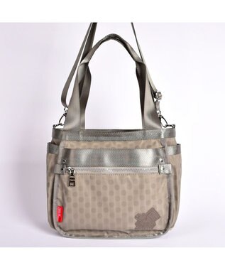 Y'SACCS 【PEANUTSコラボ】SNOOPY（スヌーピー） Polka Dots 2WAYトート グレージュ