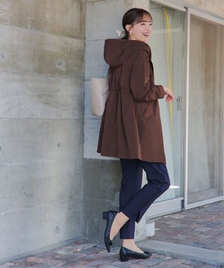 Tiaclasse 【新色追加・洗える・撥水】ドロストマウンテンパーカー ブラウン