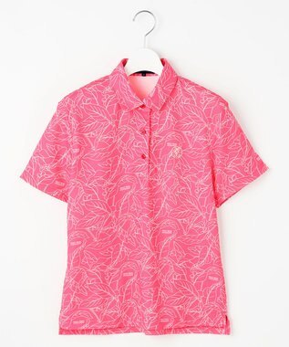 23区GOLF 【WOMEN】遮熱エイトムーブ リーフポロシャツ ピンク系5