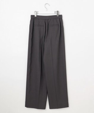 自由区 S 【カタログ掲載】ウールライクストレッチワイド パンツ チャコールグレー