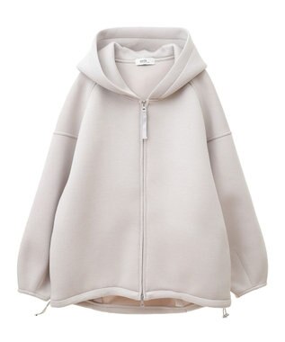 earth music&ecology フーディーダンボールジップブルゾン Ecru