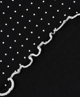 ANY KIDS 【一部店舗/WEB先行販売アイテム】ドット×リボン 半袖Tシャツ ブラック