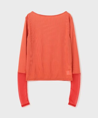 GRACE CONTINENTAL シアーアセテートカットトップ オレンジ