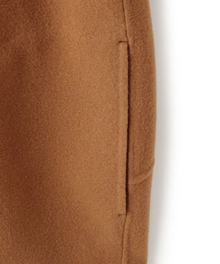BEIGE， 【andGIRL 秋号掲載】LEMOORE / ウールリバースタンドカラーショートコート Caramel