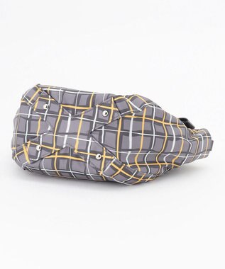 Y'SACCS ドローイングチェック 2WAYトートバッグ グレー