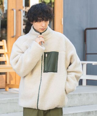 WEGO ボアブルゾン ベージュ