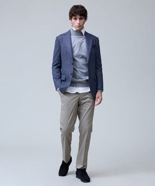 J.PRESS MEN 【ZIGNONE SOUL / ジニョーネ ソウル】 ウールシルクツイード ジャケット ダルブルー系