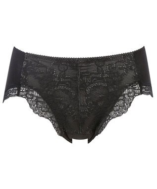 WACOAL サニタリーショーツ 羽付きナプキン対応 抗菌防臭加工(本体) 綿混(本体) 生理用ショーツ レディース PPD149 /ワコール ブラック