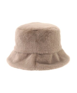 AMERICAN HOLIC ファーバケットハット Mocha