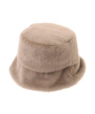 AMERICAN HOLIC ファーバケットハット Mocha