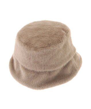 AMERICAN HOLIC ファーバケットハット Mocha