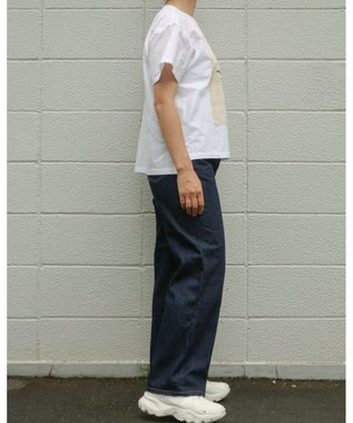 muuc ジャスミン刺繍半袖プルオーバー〈日本製・上質な天然素材・遠州織物〉〈繊細なオリジナル花刺繍〉〈ゆったりフリーサイズ〉〈上品な大人の布帛Tシャツ〉 ホワイト