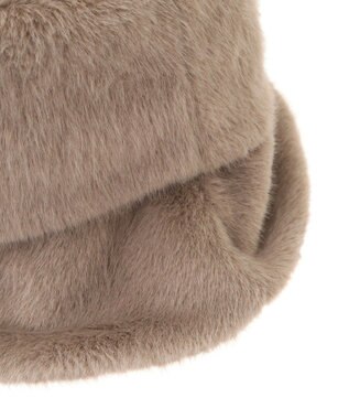 AMERICAN HOLIC ファーバケットハット Mocha