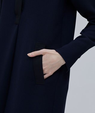 BEIGE， REINE / スキッパードレス Navy x Black