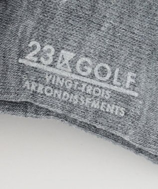 23区GOLF 【WOMEN】ナンバリング  ハイソックス ライトグレー系