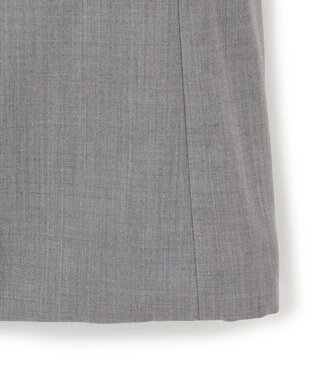 ICB 【洗える・リバーシブル着用可】T/Wツイルキルト リバーシブル パディング ジレ ライトグレー系