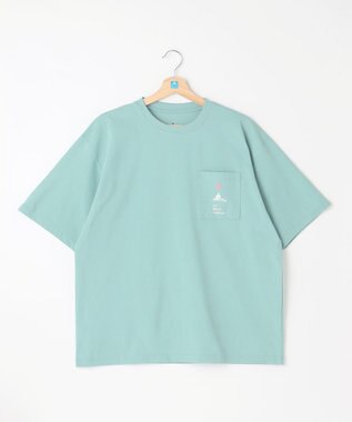 SHARE PARK MENS 【UVカット・吸水速乾・ストレッチ・軽量 】ポケットロゴTシャツ（L・XLサイズ） サックスブルー系