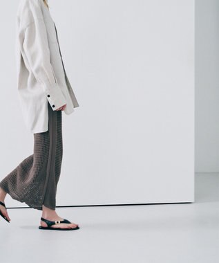 uncrave リヨセルライトリネン BIGシャツ フラックス