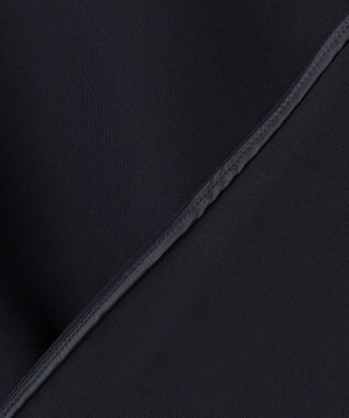 UNFILO 【セットアップ着用可/セレモニー】ドライダブルクロス スキッパーブラウス ネイビー