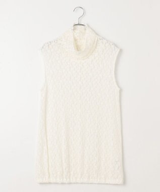 #Newans タートルネックレースブラウス ホワイト