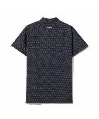 ZERO HALLIBURTON 【吸水速乾・UVケア】 ZHモノグラムモックネックTシャツ ZHG-W5S 82979 ブラック