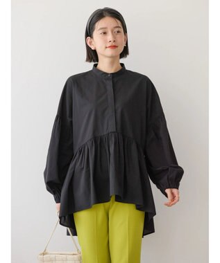 AMERICAN HOLIC サラックール／ＵＶカットティアードブラウス Black