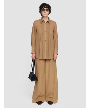 JOSEPH ウィンターボイル　プリーツシャツ Oak
