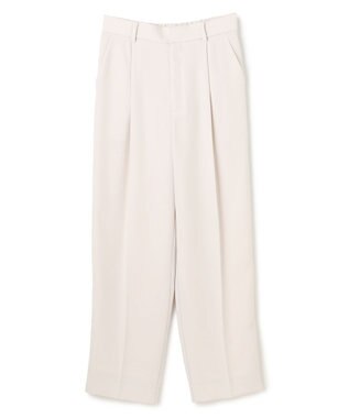 UNFILO 【ウエストゴム】ドライダブルクロス タックテーパードパンツ