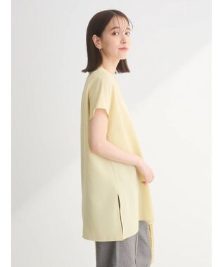 Green Parks 接触冷感　比翼ボタンチュニック Yellow