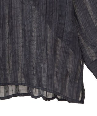 Green Parks シアーワッシャーロングスリーブシャツ Black