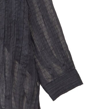 Green Parks シアーワッシャーロングスリーブシャツ Black