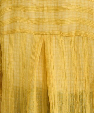Green Parks シアーワッシャーロングスリーブシャツ Yellow