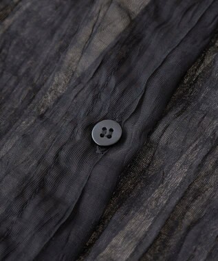 Green Parks シアーワッシャーロングスリーブシャツ Black