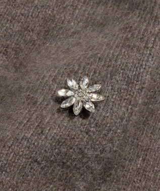 組曲 S 【加藤ローサさん着用】フラッフィーファーニット ジャケット ブラウン系