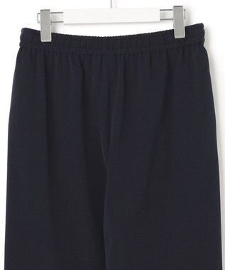 23区 L 【WEB限定/洗える】2WAYストレッチツイル ワイドパンツ ネイビー系