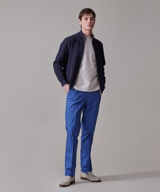 J.PRESS MEN 【KING SIZE】ハイツイストヘリンボン フルジップカーディガン ネイビー系