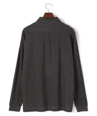 J.PRESS MEN 【ビジネス対応】リンクスシャドーチェック ロングスリーブポロシャツ グレー系