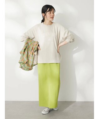 CRAFT STANDARD BOUTIQUE リブロングスカート Lime Green