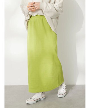 CRAFT STANDARD BOUTIQUE リブロングスカート Lime Green