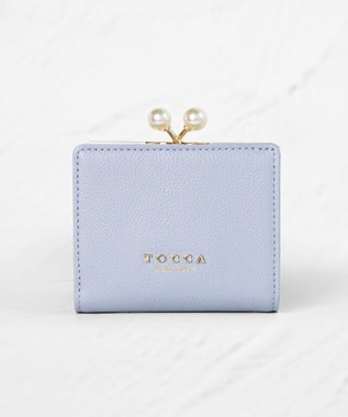 TOCCA POINT OF PEARL BIIFOLOD WALLET 2つ折り財布 ブルー系