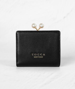 TOCCA POINT OF PEARL BIIFOLOD WALLET 2つ折り財布 ブラック系