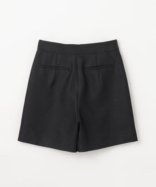 GRACE CONTINENTAL リネンタッチハーフパンツ ブラック