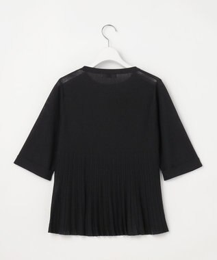 J.PRESS LADIES Vis/Pe スパーク バックプリーツ ニット ネイビー系