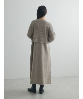 Green Parks armonia. ＳＥＴ２点ニットワンピース Beige
