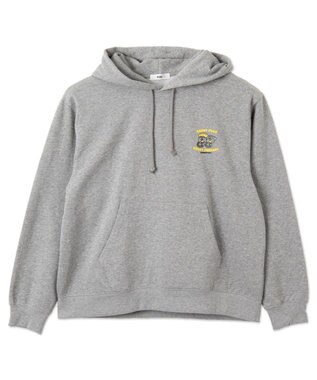 WEGO リラックスフィットTHEBOYグラフィックパーカー 杢グレー